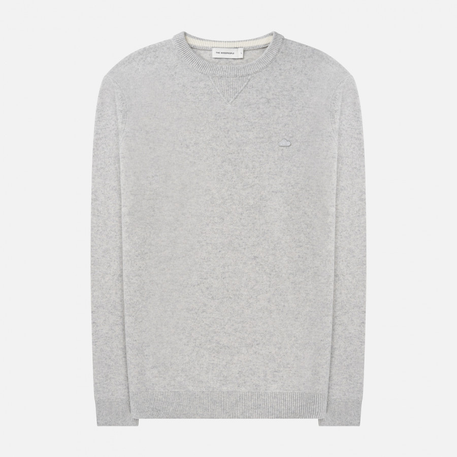 KNOX CLOUD MERINO WOOL SWEATER | LIGHT GREY MELANGE