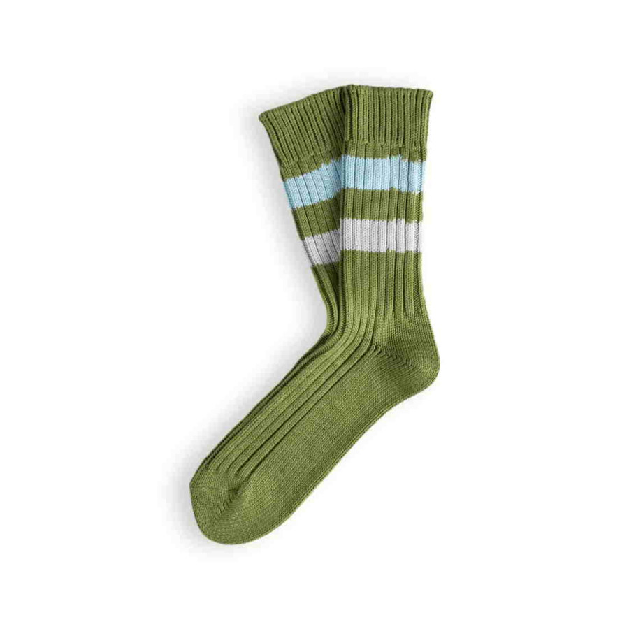Urban Collection Striped Green Socks