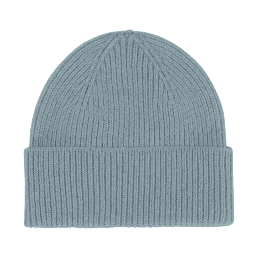 Merino Wool Beanie | Stone Blue