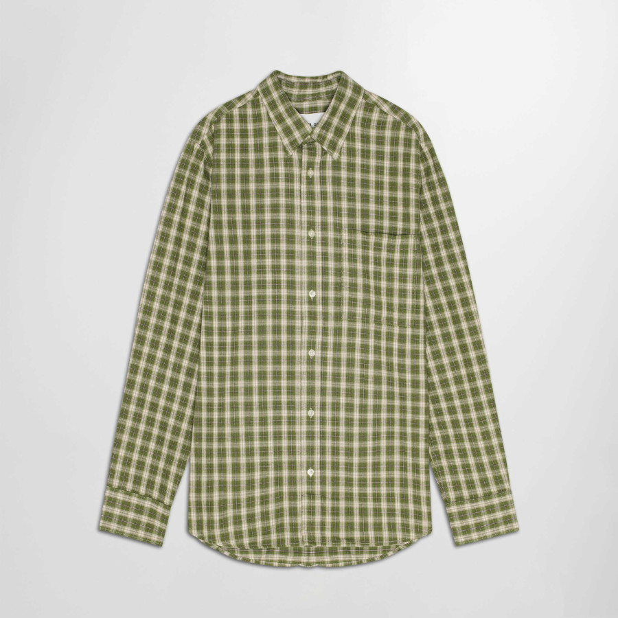 Deon Shirt | Flannel Green Check