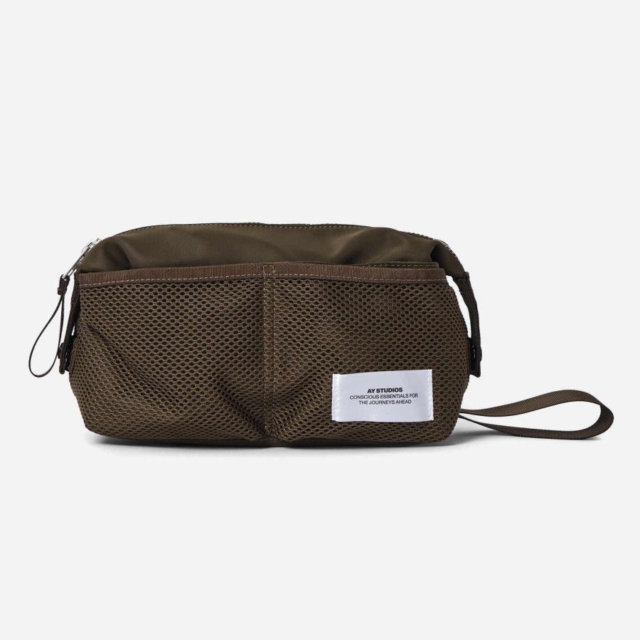 WASH BAG.ARMY GREEN