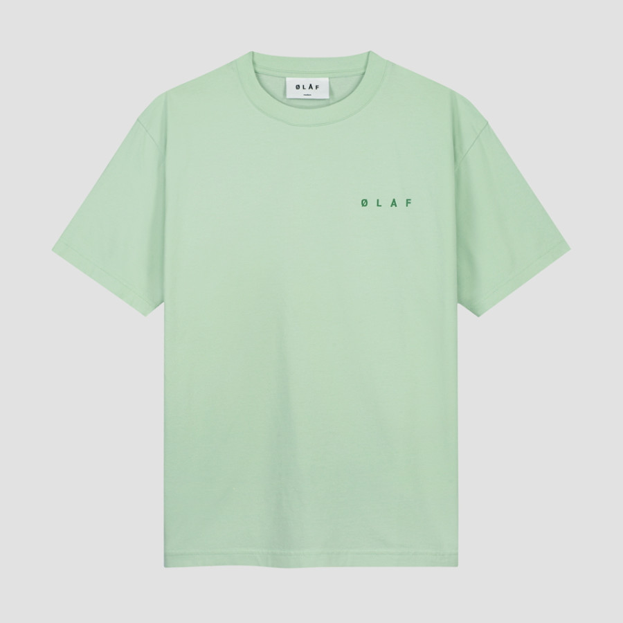 SPIRAL FACE TEE.PALE GREEN