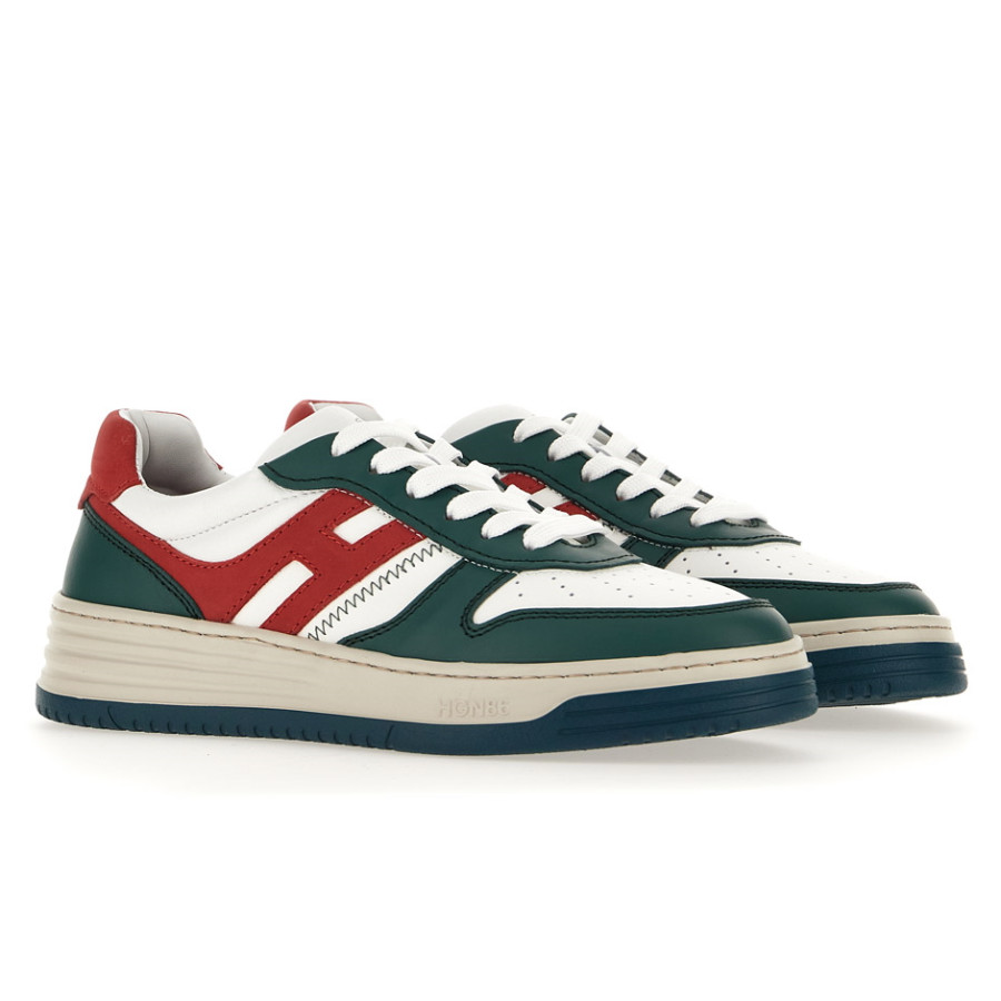 H630 WHITE GREEN RED SNEAKERS