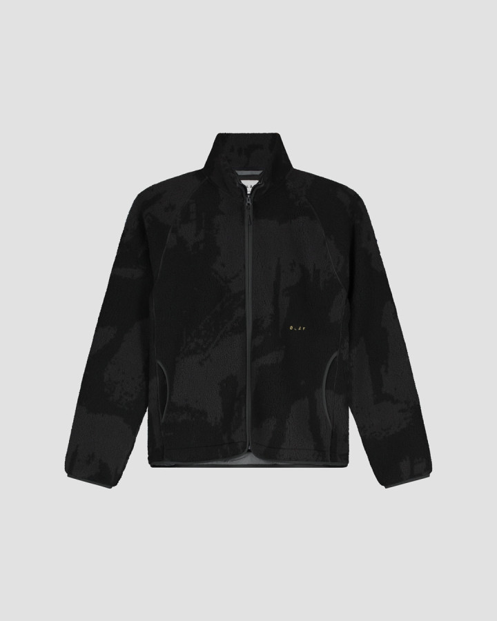 FLEECE JACKET.BLACK