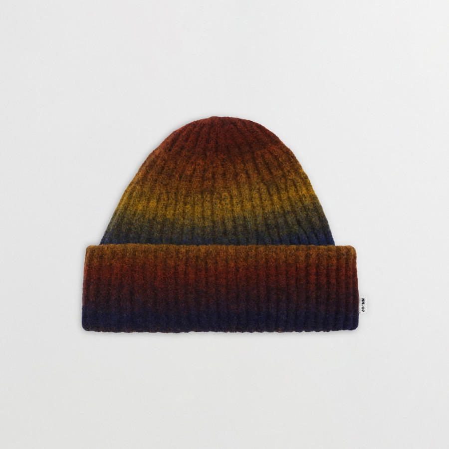 RIB WOOL BLEND BEANIE | MULTI SHADES