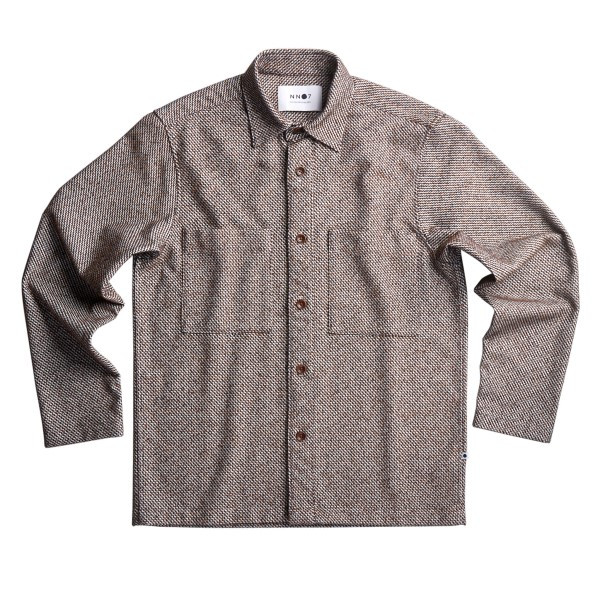 Frode Overshirt | Dark Brown Recycled Polyester