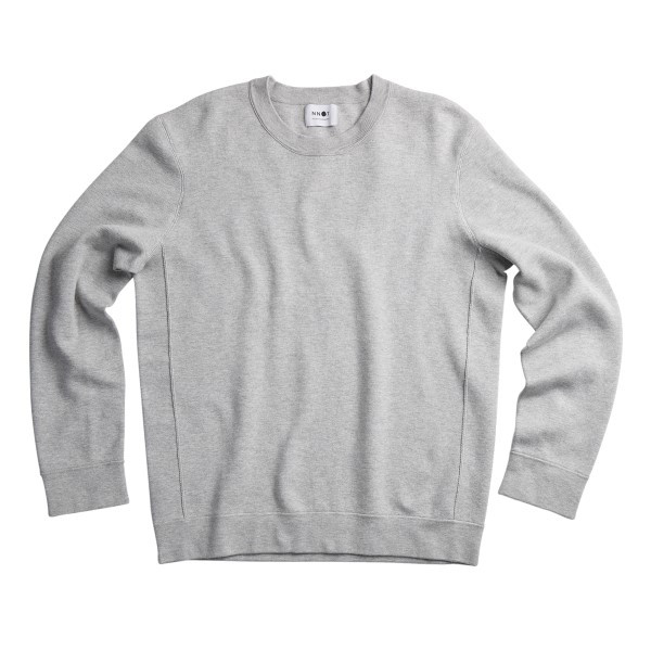 Luis Cotton Blend Sweater | Light Grey Melange Regular Fit