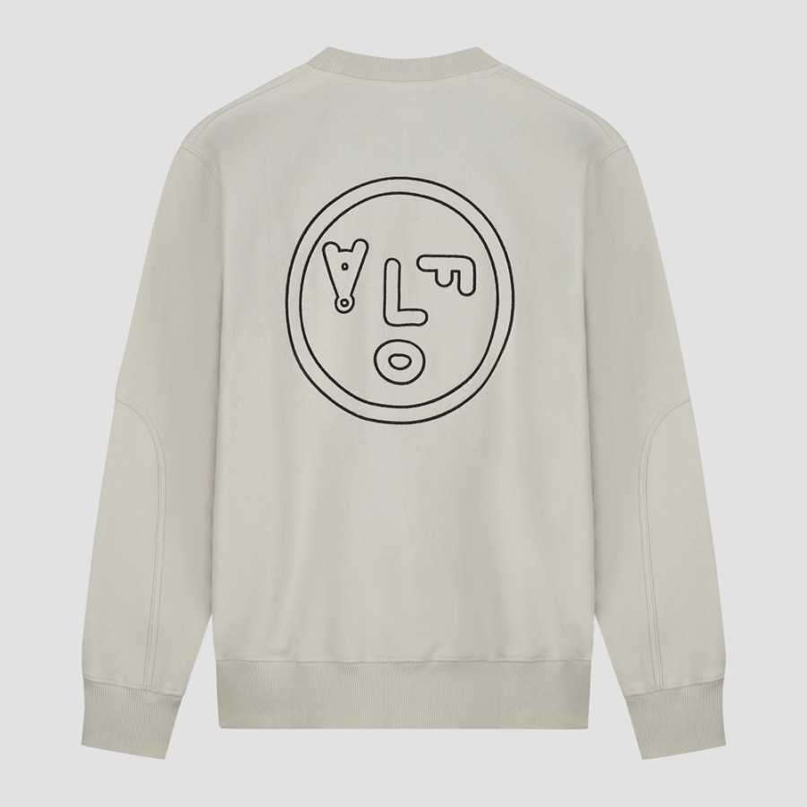 FACE CREWNECK CEMENT