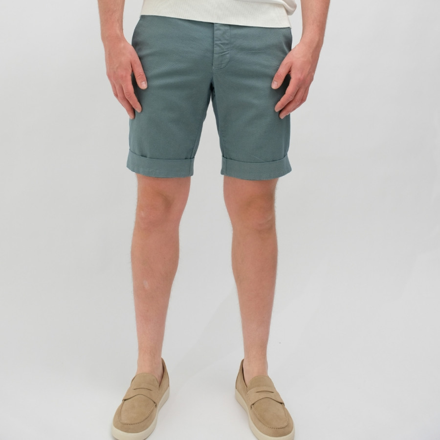 Torino Pinpoint Regular Fit Shorts Grey Blue