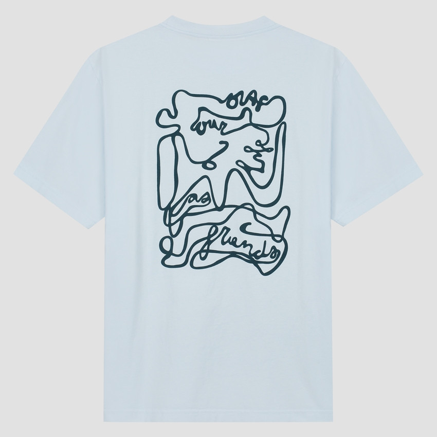 SCRIPT TEE.LIGHT BLUE