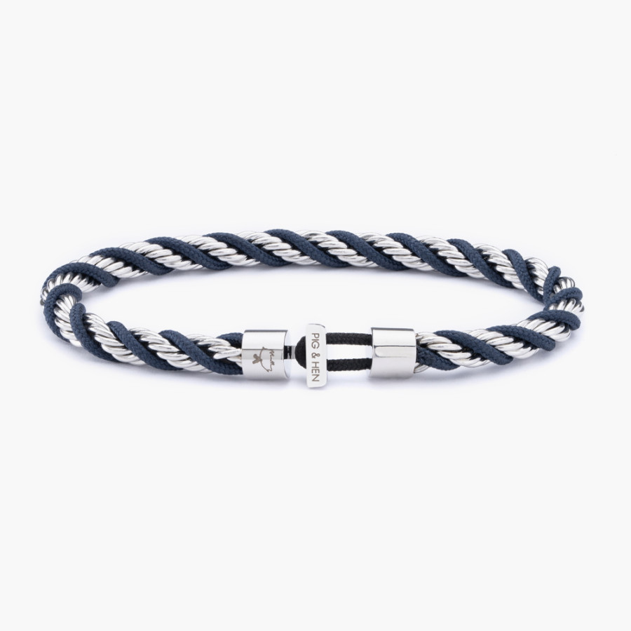 Catena Twisted.Navy Silver