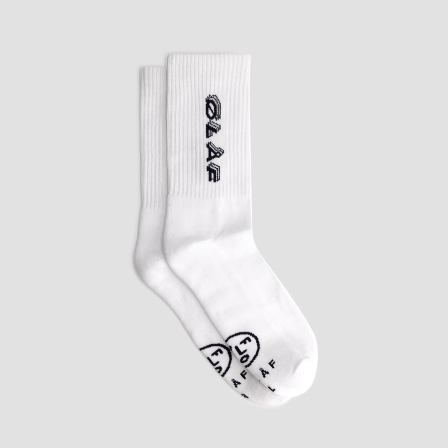 TRIPLE ITALIC SOCKS.OPTICAL WHITE