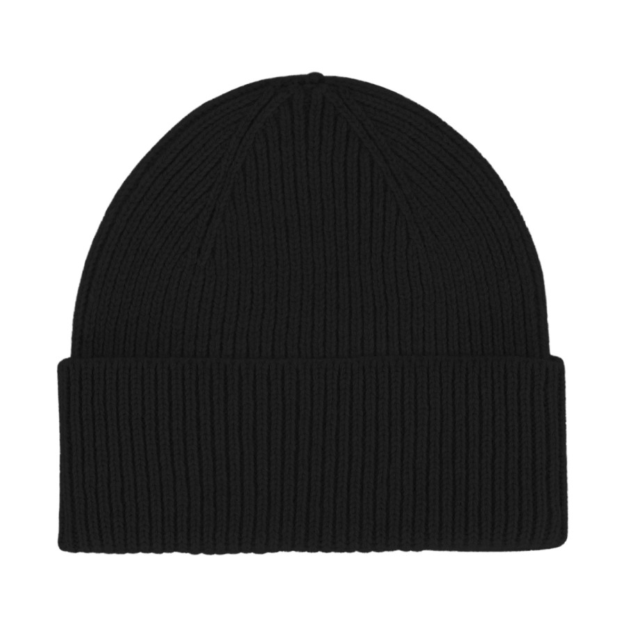 Merino Wool Beanie | Deep Black