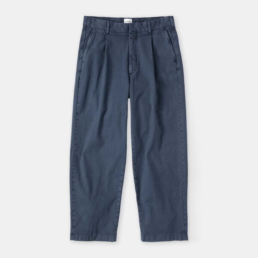 Bloomberg Wide Trouser | Smoky Blue