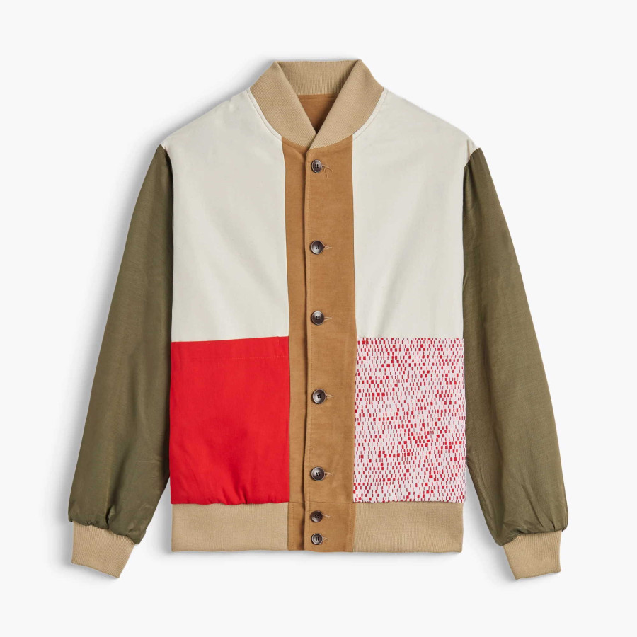 KAPPA MOLESKINE REVERSIBLE DOUBLE-BREASTED TEDDY JACKET | BROWN