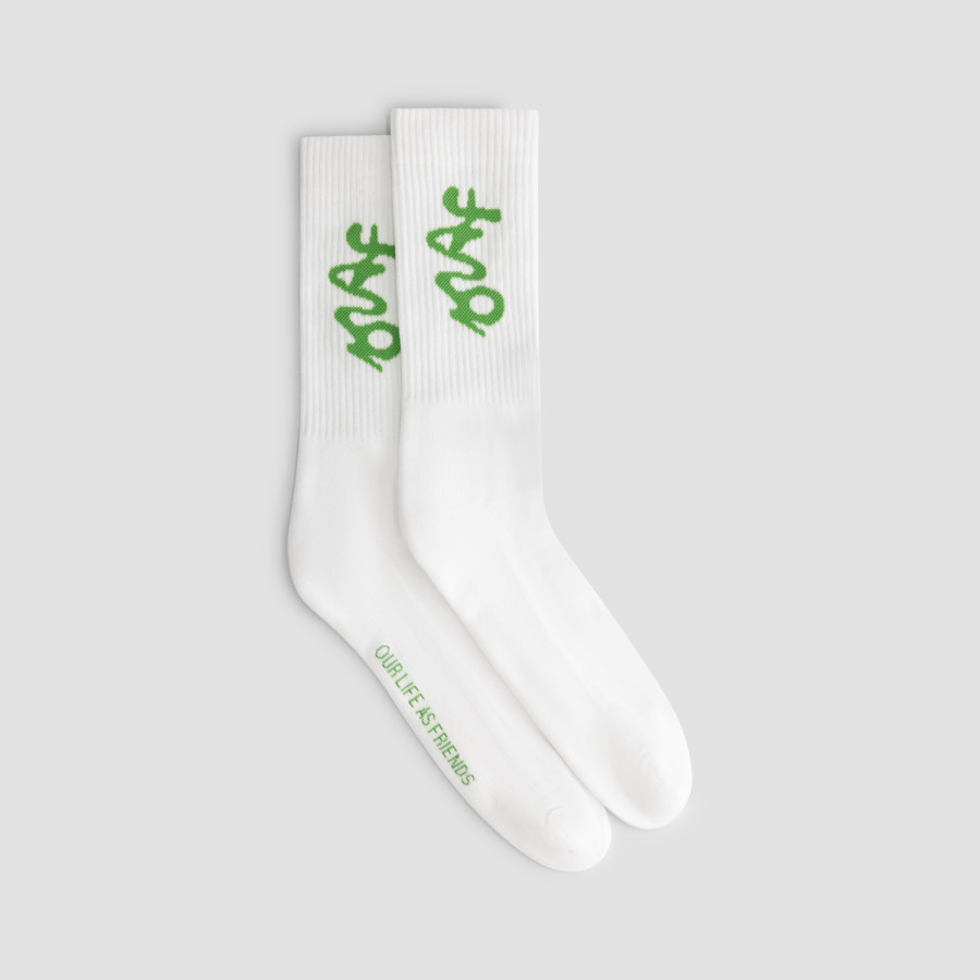 SIGNATURE LOGO SOCKS.WHITE