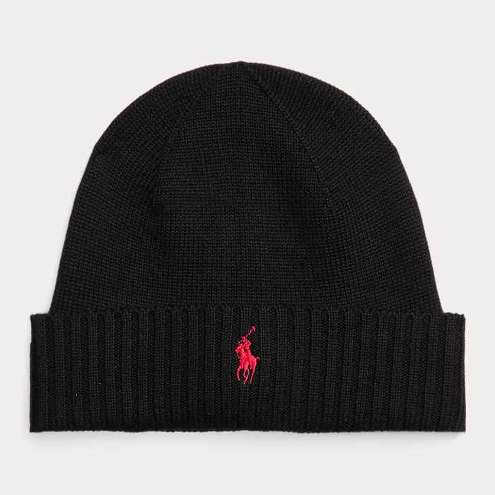 SIGNATURE PONY WOOL BEANIE | POLO BLACK